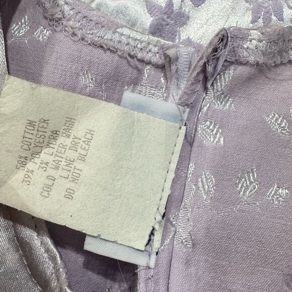Vintage 90’s y2k Girl Code Silver Purple Butterfly Dress Girls 14 - Picture 2 of 4